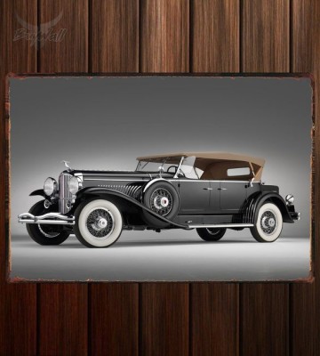 Металлическая табличка Duesenberg J Tourster by Derham